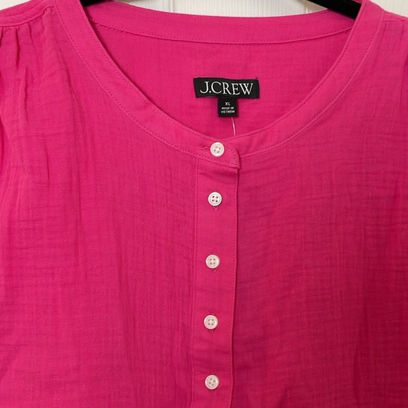 NWT: J.Crew Cora Fushia Gauze Sleeveless Top - Picture 5 of 6